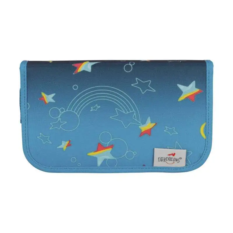 DERDIEDAS Schulrucksack ErgoFlex EASY Set - 6 tlg LED Rainbow Star Schüleretui Front