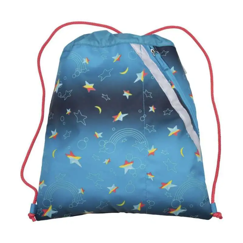 DERDIEDAS Schulrucksack ErgoFlex EASY Set - 6 tlg LED Rainbow Star Sporttasche
