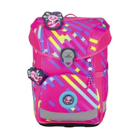 DERDIEDAS Schulrucksack ErgoFlex EASY Set - 6 tlg Neon Punkie Front
