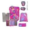 DERDIEDAS Schulrucksack ErgoFlex EASY Set - 6 tlg Neon Punkie