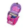DERDIEDAS Schulrucksack ErgoFlex EASY Set - 6 tlg Neon Punkie seitlich offen