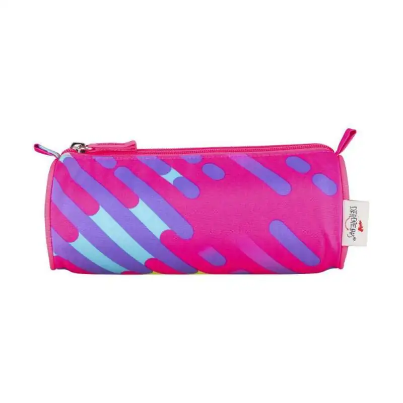 DERDIEDAS Schulrucksack ErgoFlex EASY Set - 6 tlg Neon Punkie Faulenzermäppchen