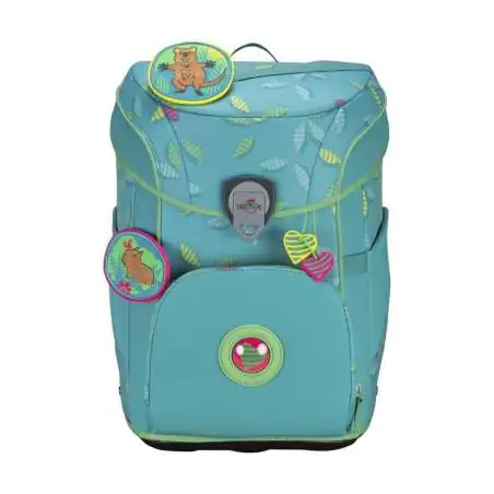 DERDIEDAS Schulrucksack ErgoFlex EASY Set - 6 tlg Superflash Paradise Front