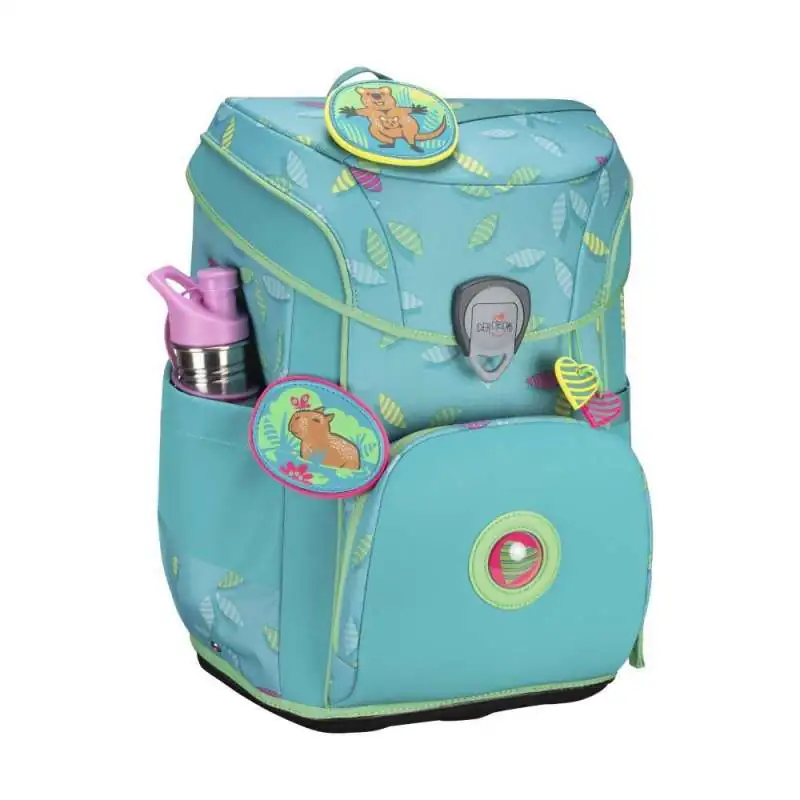 DERDIEDAS Schulrucksack ErgoFlex EASY Set - 6 tlg Superflash Paradise seitlich