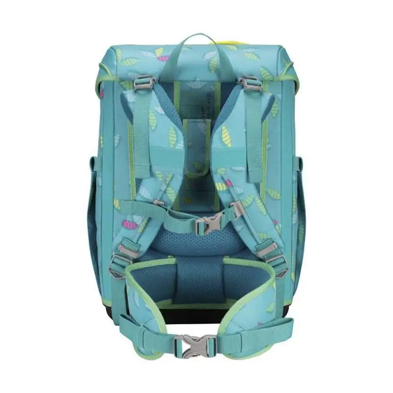 DERDIEDAS Schulrucksack ErgoFlex EASY Set - 6 tlg Superflash Paradise Rückansicht Tragegurte