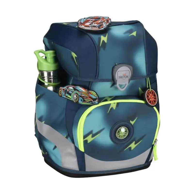 DERDIEDAS Schulrucksack ErgoFlex Tiny Set - 6 tlg Magic Light seitlich