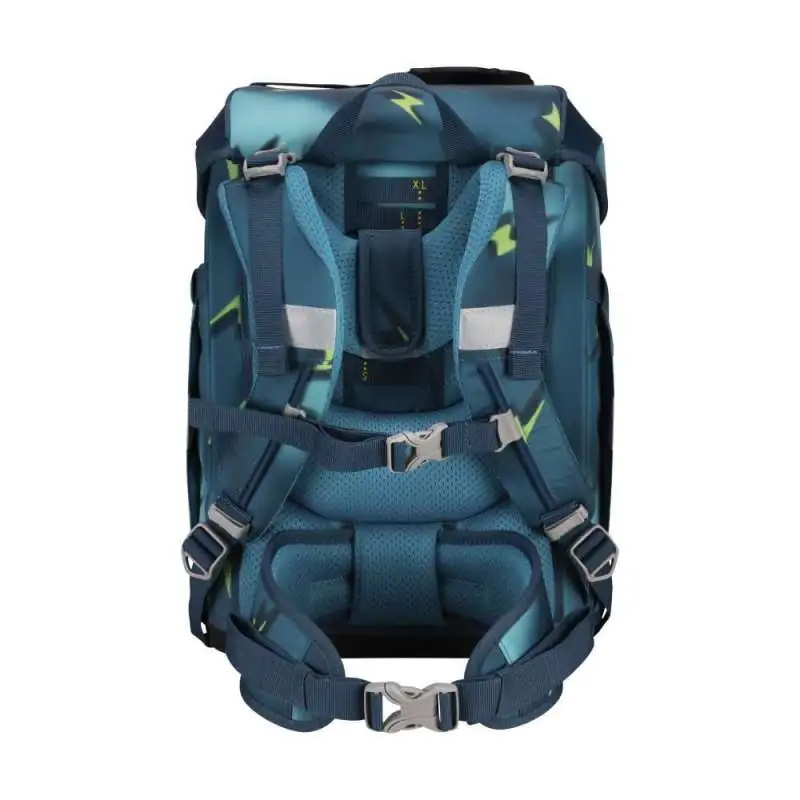 DERDIEDAS Schulrucksack ErgoFlex Tiny Set - 6 tlg Magic Light Rückansicht Tragegurte