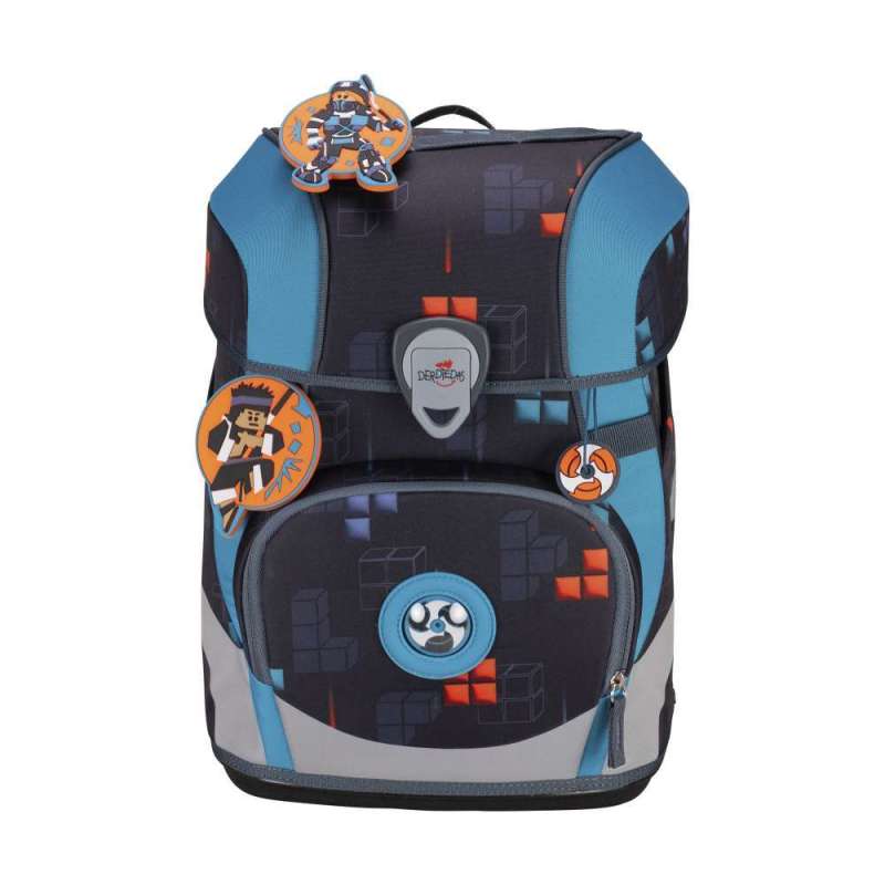 DERDIEDAS Schulrucksack ErgoFlex Tiny Set - 6 tlg Ninja Fighter Front