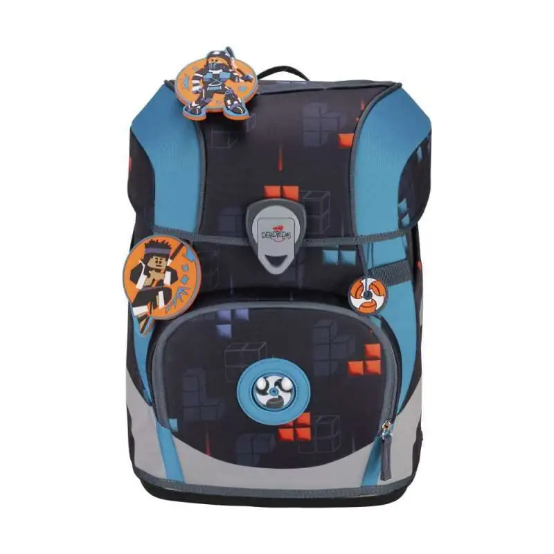 DERDIEDAS Schulrucksack ErgoFlex Tiny Set - 6 tlg Ninja Fighter Front