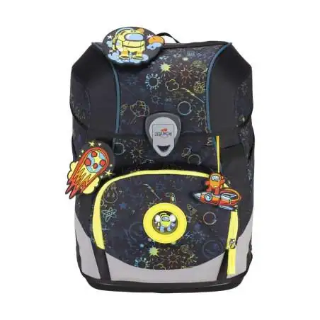 DERDIEDAS Schulrucksack ErgoFlex Tiny Set - 6 tlg LED Crazy Front