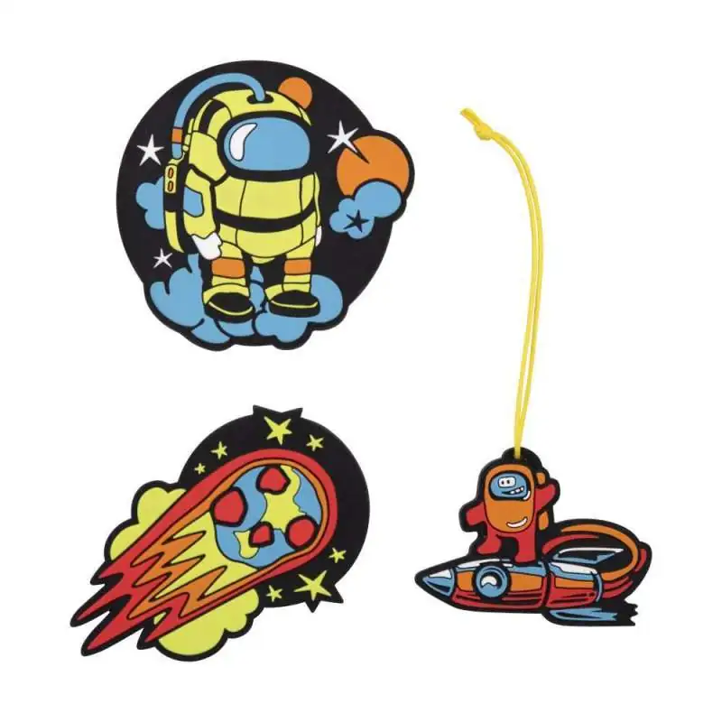 DERDIEDAS Schulrucksack ErgoFlex Tiny Set - 6 tlg LED Crazy Wechselbuttons