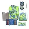 DERDIEDAS Schulrucksack ErgoFlex Tiny Set - 6 tlg Neon Monster