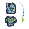 DERDIEDAS Schulrucksack ErgoFlex Tiny Set - 6 tlg Neon Monster Wechselbuttons