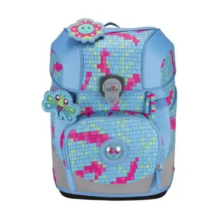 DERDIEDAS Schulrucksack ErgoFlex TINY Set - 6 tlg Happy Pixel Front