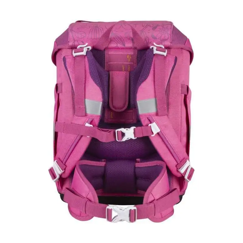 DERDIEDAS Schulrucksack ErgoFlex TINY Set - 6 tlg ECO Pink Planet Rückansicht Tragegurte