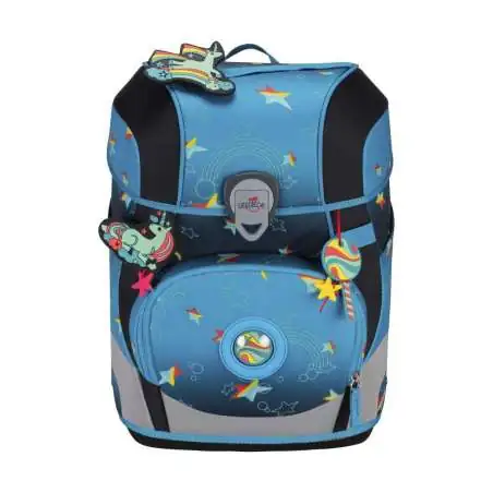 DERDIEDAS Schulrucksack ErgoFlex TINY Set - 6 tlg LED Rainbow Star Front