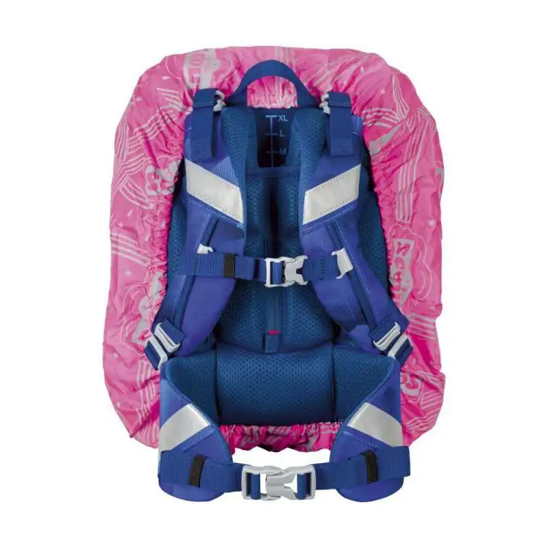 SCOUT Regenüberzug für Schulranzen Pink Rückansicht