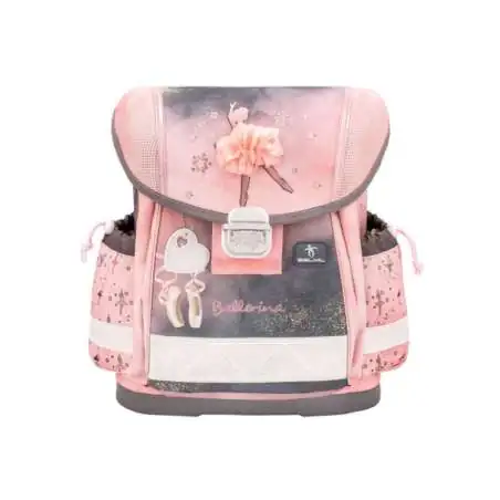 BELMIL Schulranzen CLASSY Set 4 tlg - Ballerina Black Pink Front