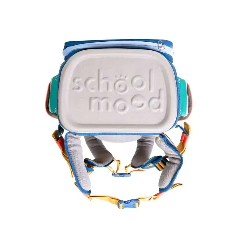 SCHOOL MOOD Schulranzen TIMELESS Pro Set 6 tlg - Pro Happy Sapphire Happy Colours Collection Boden
