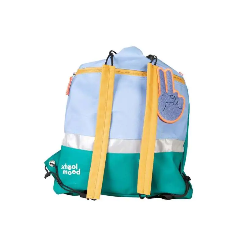 SCHOOL MOOD Schulranzen TIMELESS Pro Set 6 tlg - Pro Happy Sapphire Happy Colours Collection Sporttasche