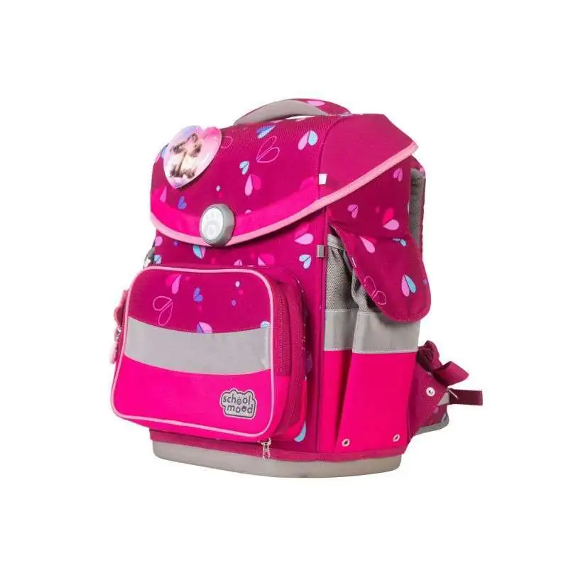 SCHOOL MOOD Schulranzen TIMELESS Pro Set 6 tlg - Pro Klara Häschen seitliche Front