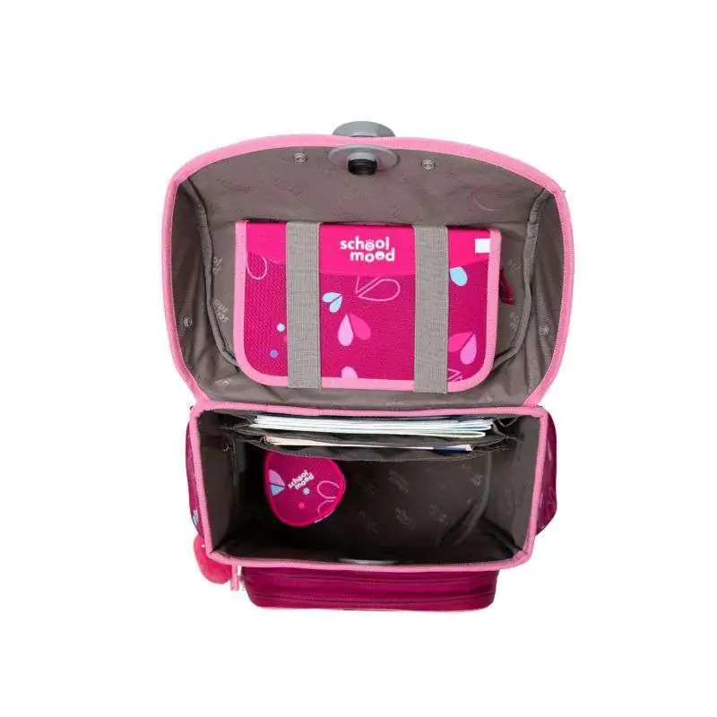 SCHOOL MOOD Schulranzen TIMELESS Pro Set 6 tlg - Pro Klara Häschen offen