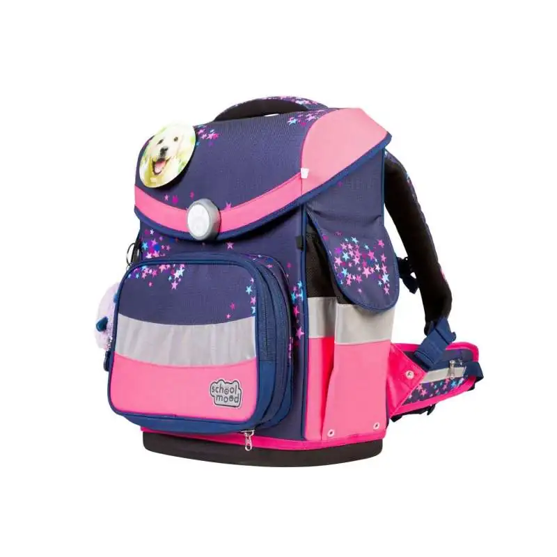 SCHOOL MOOD Schulranzen TIMELESS Pro Set 6 tlg - Pro Leni Hund seitliche Front