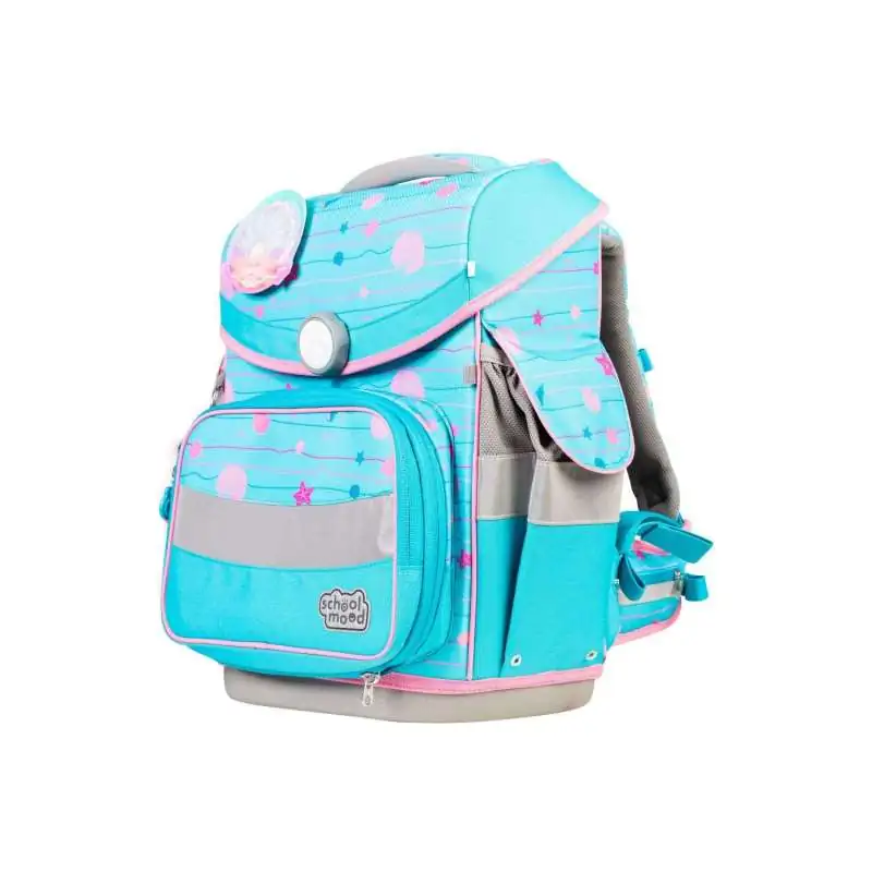SCHOOL MOOD Schulranzen TIMELESS Pro Set 6 tlg - Pro Lilly Meerjungfrau seitliche Front