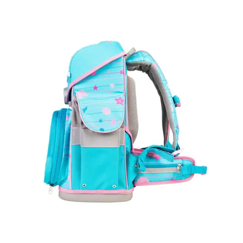 SCHOOL MOOD Schulranzen TIMELESS Pro Set 6 tlg - Pro Lilly Meerjungfrau seitlich