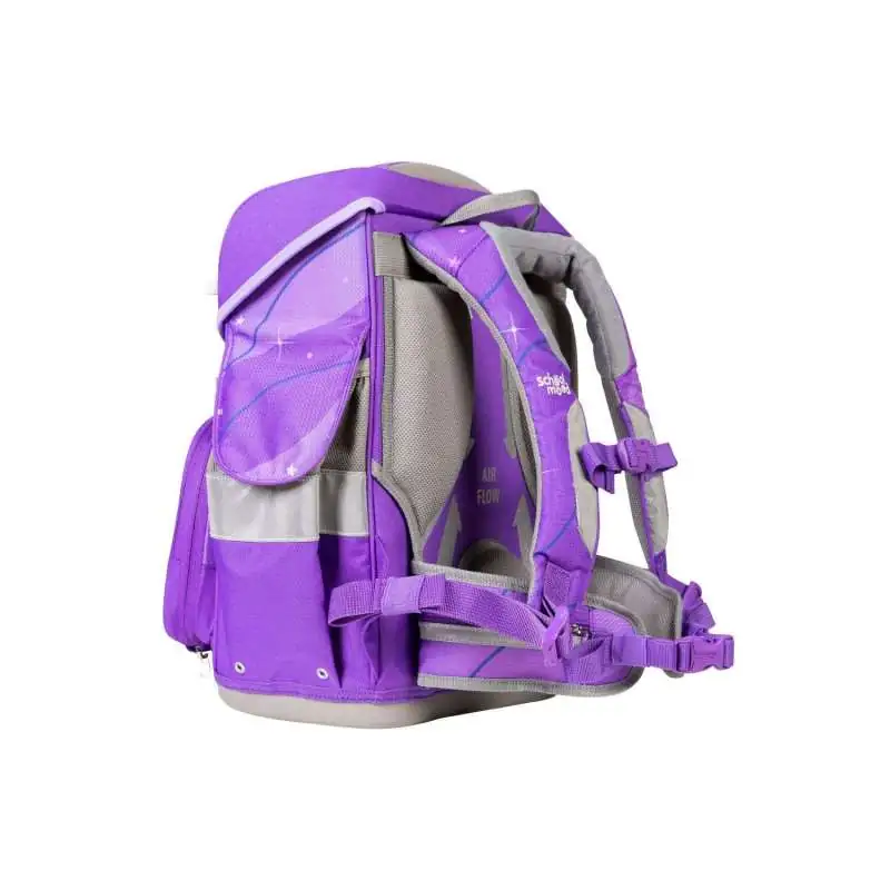 SCHOOL MOOD Schulranzen TIMELESS Pro Set 6 tlg - Pro Lilly Meerjungfrau Marie Pegasus seitliche Rückansicht