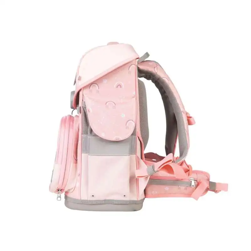 SCHOOL MOOD Schulranzen TIMELESS Pro Set 6 tlg - Pro Rainbow seitlich