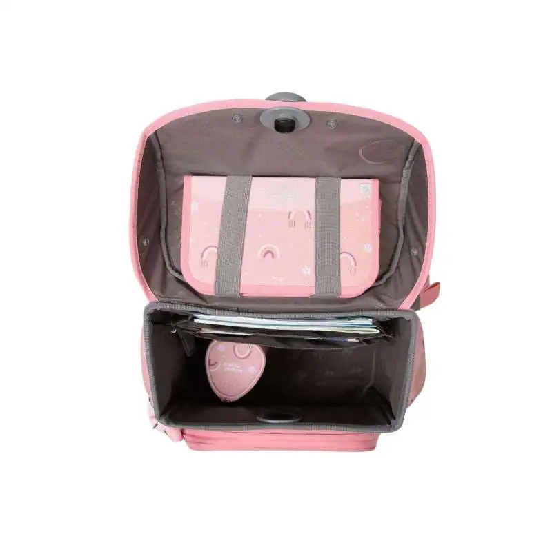 SCHOOL MOOD Schulranzen TIMELESS Pro Set 6 tlg - Pro Rainbow offen