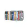 SCHOOL MOOD Schulranzen TIMELESS Pro Set 6 tlg - Pro Dolphin Ocean Collection Schüleretui offen