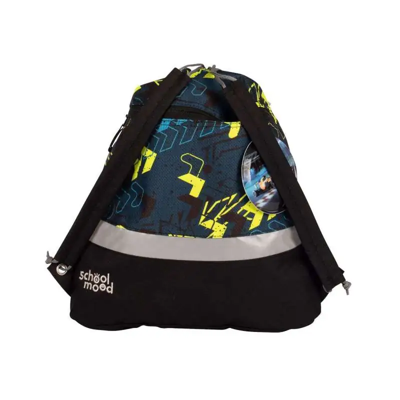 SCHOOL MOOD Schulranzen TIMELESS Pro Set 6 tlg - Pro Elias Rennwagen Sporttasche