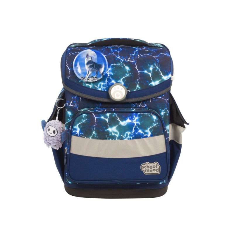 SCHOOL MOOD Schulranzen TIMELESS Pro Set 6 tlg - Pro Felix Wolf Front