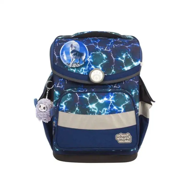 SCHOOL MOOD Schulranzen TIMELESS Pro Set 6 tlg - Pro Felix Wolf Front