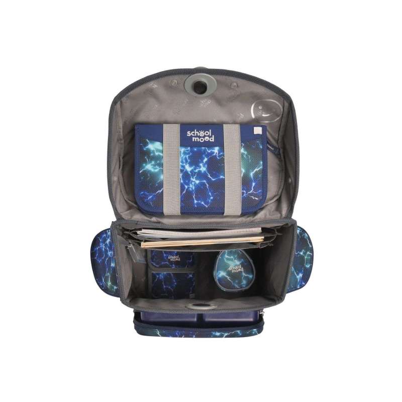 SCHOOL MOOD Schulranzen TIMELESS Pro Set 6 tlg - Pro Felix Wolf offen