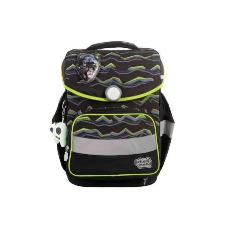 SCHOOL MOOD Schulranzen TIMELESS Pro Set 6 tlg - Pro Finn Raubkatze Front