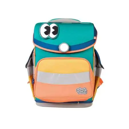 SCHOOL MOOD Schulranzen TIMELESS Pro Set 6 tlg - Pro Happy Emerald Happy Colours Collection Front