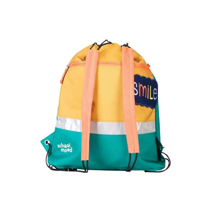 SCHOOL MOOD Schulranzen TIMELESS Pro Set 6 tlg - Pro Happy Emerald Happy Colours Collection Sporttasche