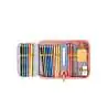 SCHOOL MOOD Schulranzen TIMELESS Pro Set 6 tlg - Pro Happy Emerald Happy Colours Collection Schüleretui offen