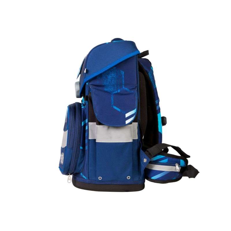 SCHOOL MOOD Schulranzen TIMELESS Pro Set 6 tlg - Pro Jonas Fußball seitlich