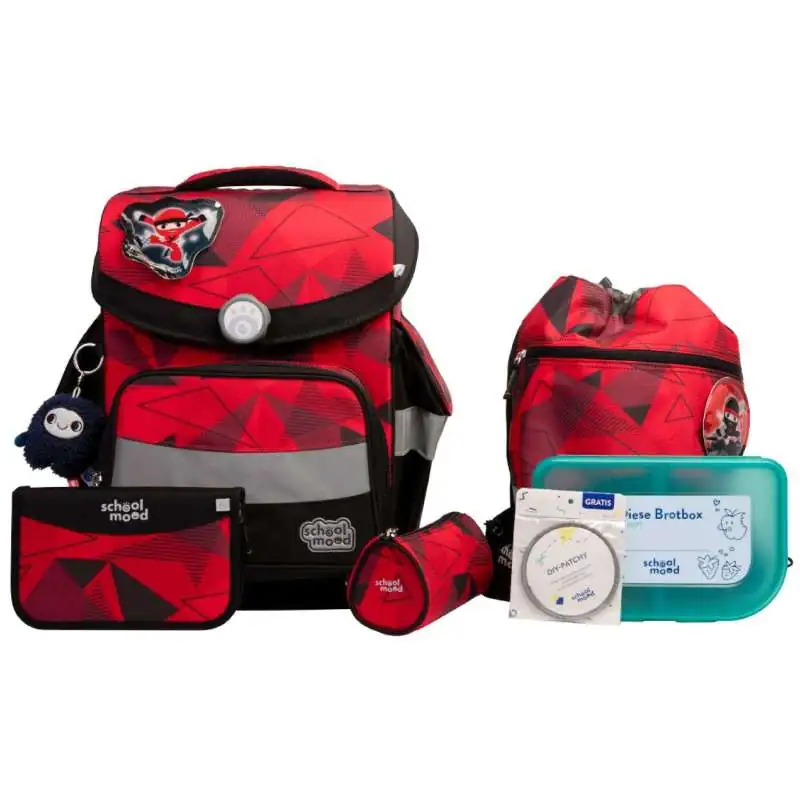 SCHOOL MOOD Schulranzen TIMELESS Pro Set 6 tlg - Pro Kai Ninja