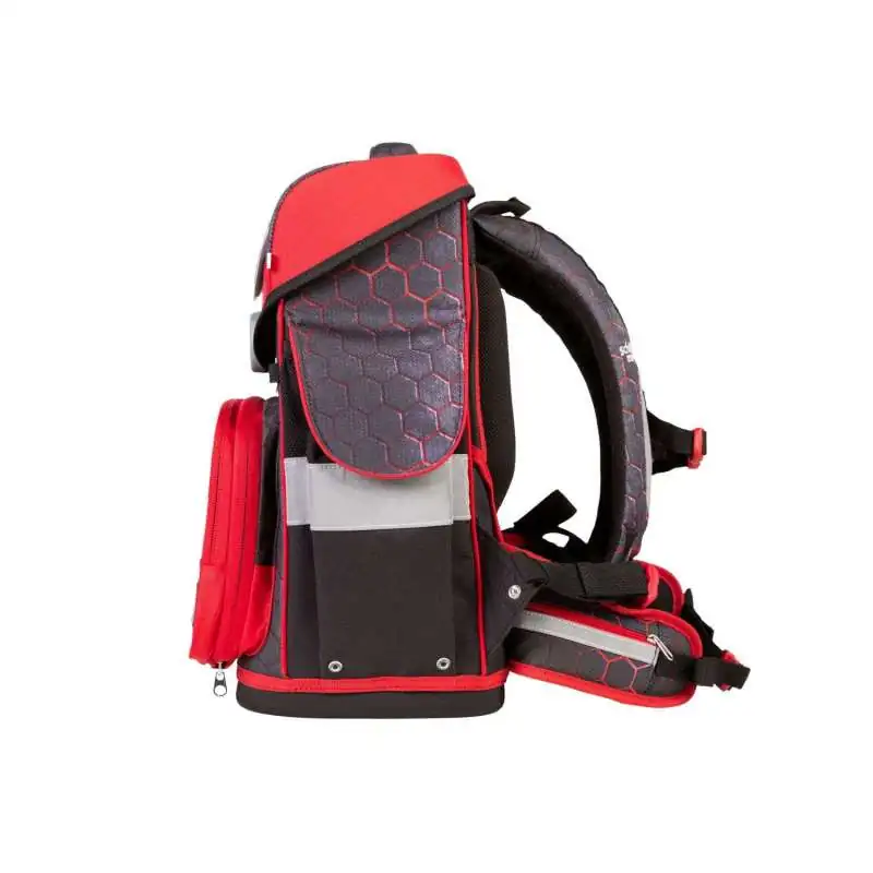 SCHOOL MOOD Schulranzen TIMELESS Pro Set 6 tlg - Pro Mika Drache seitlich