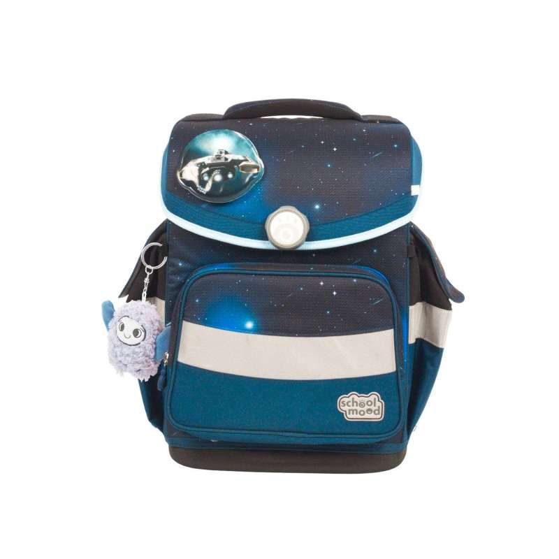 SCHOOL MOOD Schulranzen TIMELESS Pro Set 6 tlg - Pro Moritz Weltall Front