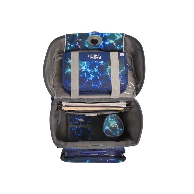 SCHOOL MOOD Schulranzen Champion Ranzen Pro Set 6 tlg - Pro Felix Wolf offen