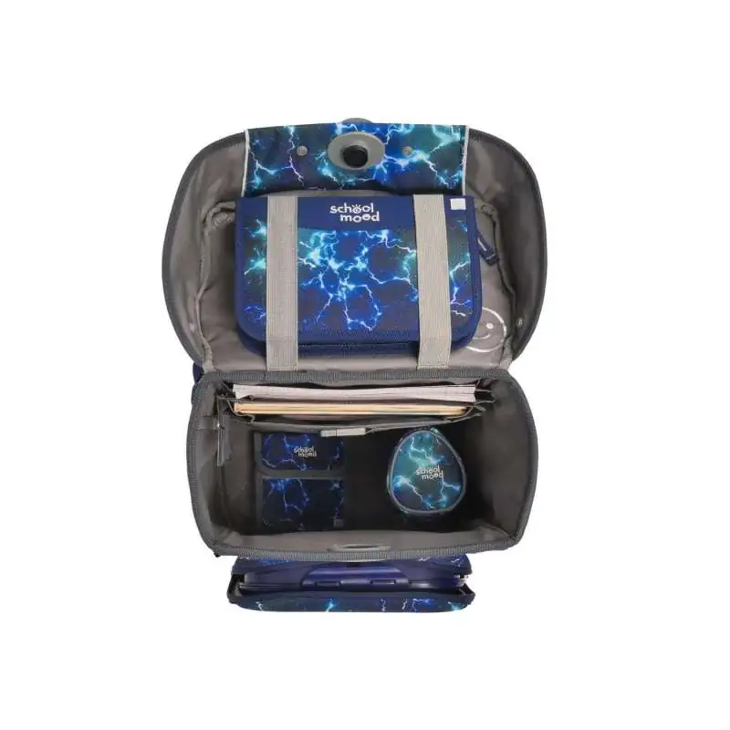 SCHOOL MOOD Schulranzen Champion Ranzen Pro Set 6 tlg - Pro Felix Wolf offen