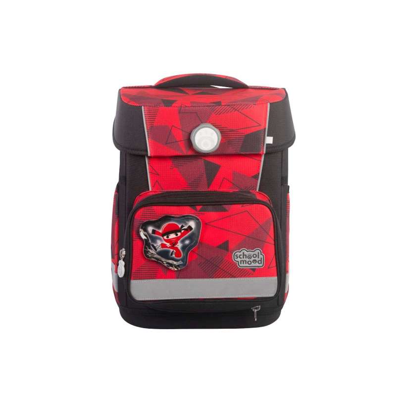 SCHOOL MOOD Schulranzen Champion Ranzen Pro Set 6 tlg - Pro Kai Ninja Front