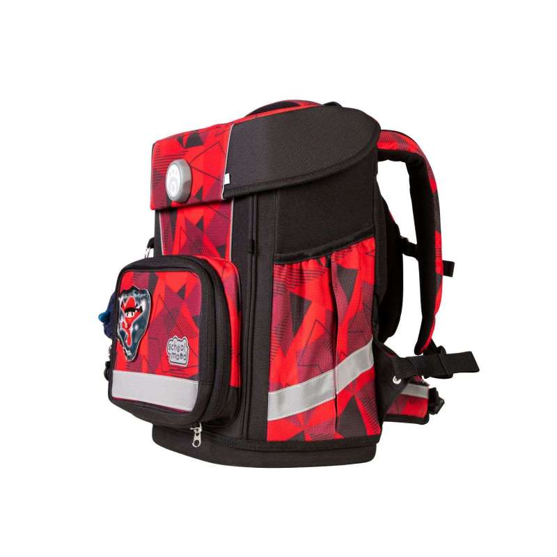 SCHOOL MOOD Schulranzen Champion Ranzen Pro Set 6 tlg - Pro Kai Ninja seitliche Front