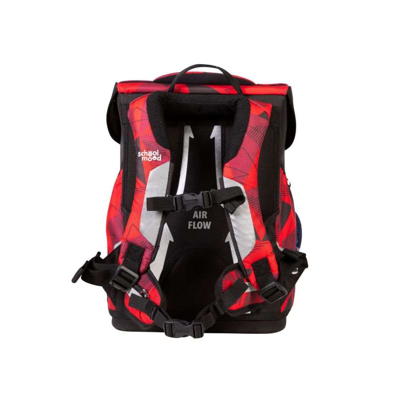 SCHOOL MOOD Schulranzen Champion Ranzen Pro Set 6 tlg - Pro Kai Ninja Rückansicht